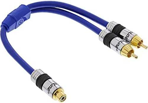 Inline Kabelis Intos RCA (Cinch) - RCA (Cinch) x2 0.2m mėlyna (89927P)