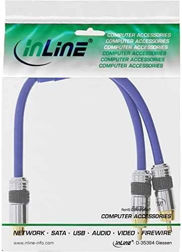 Inline Kabelis Intos RCA (Cinch) - RCA (Cinch) x2 0.2m mėlyna (89927P)