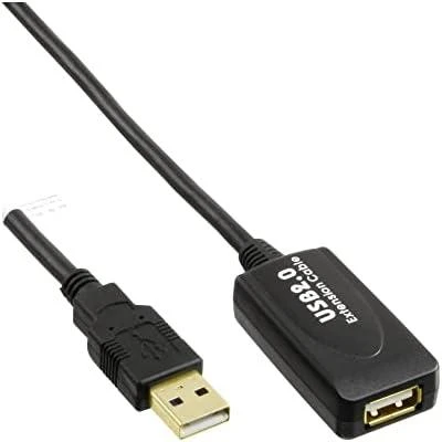InLine USB 2.0 aktyvus plėtinys, kištukas A prie lizdo A - 5m