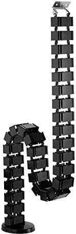 Organizacija InLine ® Lankstus kabelis, skirtas aukštai reguliuojamoms lentoms, 4 kompozicijos, 68x36mm. 1,28 m, juoda