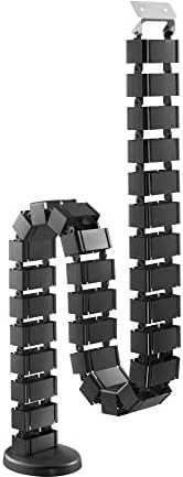 Organizacija InLine ® Lankstus kabelis, skirtas aukštai reguliuojamoms lentoms, 4 kompozicijos, 68x36mm. 1,28 m, juoda