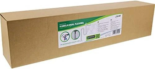 Organizer InLine Cable duct flexible for height-adjustable desks, 4 compartments, 68x36mm max. 1.28m, baltas