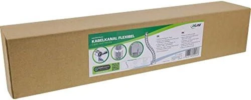 Organizatorius InLine® Kabelio kanalas lankstus, vertikalus stalams, 2 kameros, 0,80m, sidabrinis