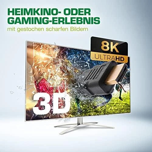 InLine 8K4K Ultra High Speed HDMI kabelis, juodas - 1m