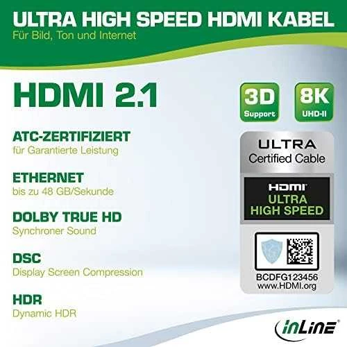 Kabelis InLine HDMI - HDMI 2m juoda (17902A)