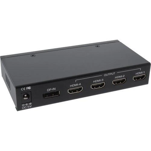 DisplayPort į 4x HDMI skirstytuvas, priekinis vaizdas