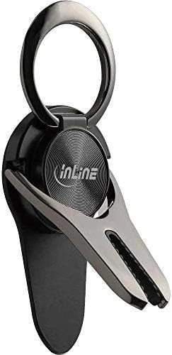 InLine ® išmanusis telefonas 3in1 Smartclip automobilio laikiklis, stovas, piršto laikiklis, lipni mobiliojo telefono rankena, išmaniojo telefono laikiklis, selfie mobiliojo telefono laikiklis,