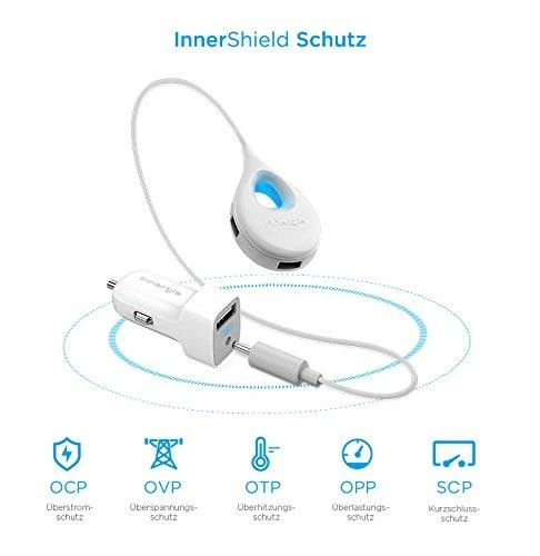 Įkroviklis Innergie PowerCombo Go hub 4x USB-A 2.4 A (ADC-47AB WRA)