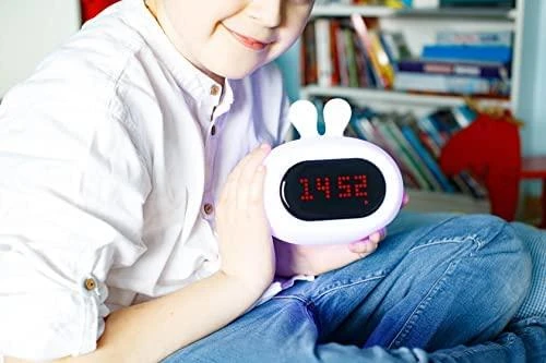 INNOGIO silikoninė naktinė lemputė su skaitmeniniu žadintuvu GIORABBIT, GIO-135
