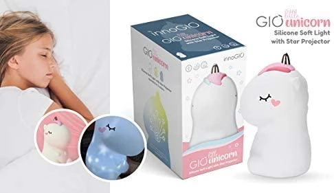 INNOGIO naktinė lemputė su projektoriumi GIO Little Unicorn ING-200