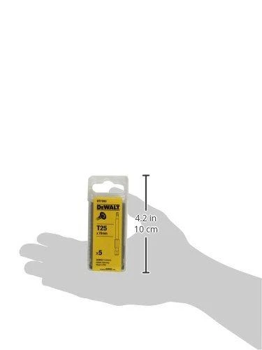 Sukimo antgalis DeWalt DT72932; T25; 70 mm; 5 vnt.