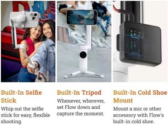 Insta360 Flow autonominis (baltas)