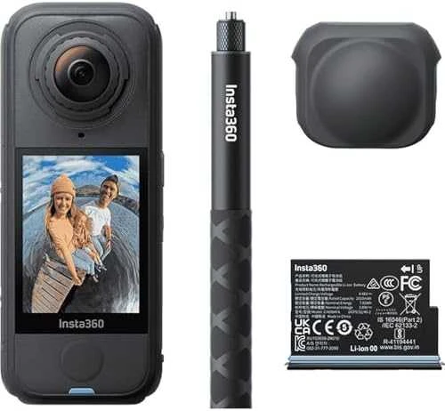 „Insta360 X4 Air“ pradedančiųjų rinkinys – 360° sferinė kamera su priedų rinkiniu