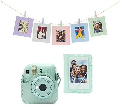Nuotraukų rėmelis Fujifilm instax mini 12 priedų rinkinys (DĖKLAS, ALBUMAS, RĖMELIAI SU SEGTUKAIS); MINT Žalias