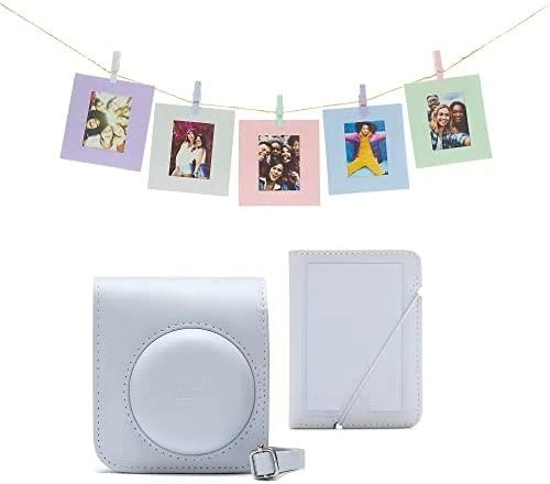 Custodia Rigida Trasparente Per Fotocamera Fujifilm Instax Mini 12 – Con Tracolla Regolabile E Tasca Portafoto Da 10 Scatti - 2