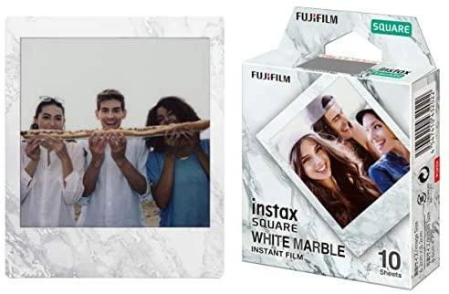 Fujifilm Moment.fotoplokšt. Instax SQUARE WHITEMARBLE (10pl)