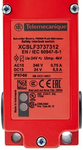 Telemecanique Sensors „Schneider Electric“ saugos ribinis jungiklis 4R 2 su solenoidiniu užraktu XCSLF3737312
