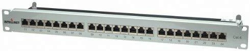 Lynx INTELLINET Patchpanel 1HE 24 prievadų Cat6 FTP grau