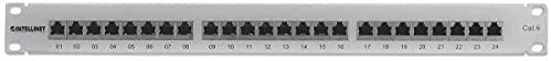 Lynx INTELLINET Patchpanel 1HE 24 prievadų Cat6 FTP grau
