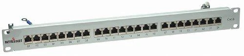 Lynx INTELLINET Patchpanel 1HE 24 prievadų Cat6 FTP grau