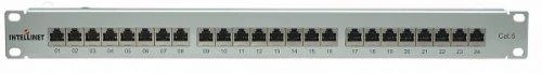 Lynx INTELLINET Patchpanel 1HE 24 prievadų Cat6 FTP grau