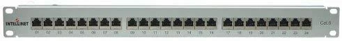 INTELLINET Patchpanel 1HE 24 prievadų Cat6 FTP grau