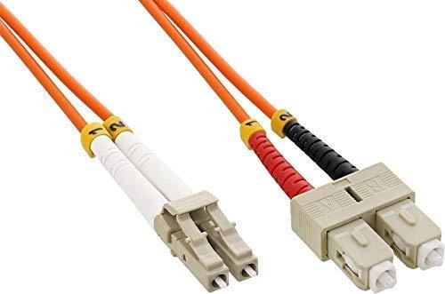 Intellinet 470353 optinio pluošto kabelis 1 m LC SC Oranžinė