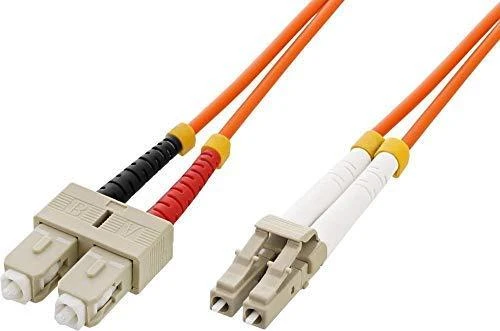 Intellinet 470353 optinio pluošto kabelis 1 m LC SC Oranžinė