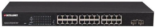 Šakotuvas Intellinet 560559 tinklo komutatorius Gigabit Ethernet (10/100/1000) Juoda Maitinimas per Eternetą (PoE)