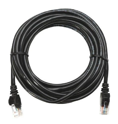 Intracom INTELLINET tinklo kabelis Cat5e U/UTP 5,0m Juodas RJ-45 Vyriškas / RJ-45 Vyriškas Paauksuoti kontaktai Polibag