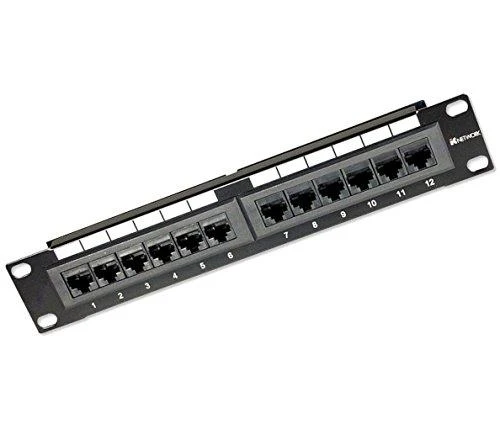 Intellinet tinklo sprendimai INTELLINET 10" Patchpanel 1HE 12-Port Cat6 UTP Juodas