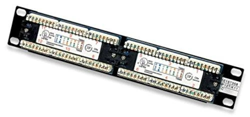 Intellinet tinklo sprendimai INTELLINET 10" Patchpanel 1HE 12-Port Cat6 UTP Juodas