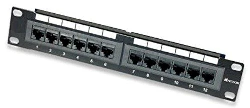 Intellinet tinklo sprendimai INTELLINET 10" Patchpanel 1HE 12-Port Cat6 UTP Juodas