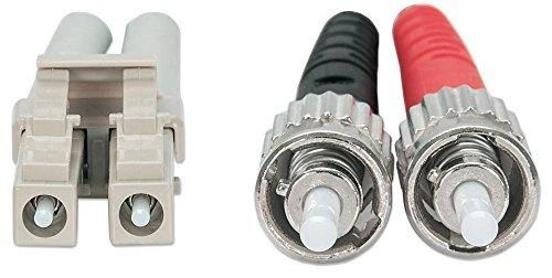 „Intellinet Network Solutions“ šviesolaidinis jungiamasis laidas OM3 50/125 MM ST-LC Duplex 1m (751117)