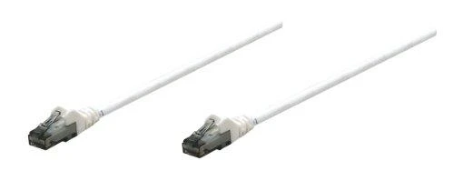 Intracom INTELLINET tinklo kabelis Cat6 U/UTP 5.0m Baltas 14ft. RJ-45 Vyriški / RJ-45 Vyriški Paauksuoti kontaktai Polimaišas