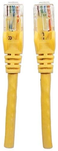 INTELLINET tinklo kabelis, Cat6, UTP RJ-45 kištukas / RJ-45 kištukas, 1,0 m, Geltona, 342346