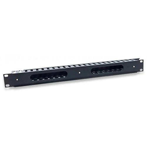 Intracom INTELLINET 711685 Intellinet 19 1U kabelių valdymo skydelis su dangteliu plieniniu/PVC Juodas