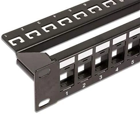 Serverio priedas  Intracom INTELLINET 720328 Intellinet Blank 24-port panel for Keystone Jack 1U 19 with cable organizer