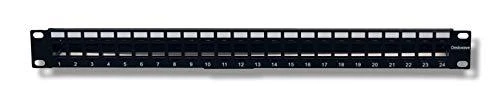 Serverio priedas  Intracom INTELLINET 720328 Intellinet Blank 24-port panel for Keystone Jack 1U 19 with cable organizer