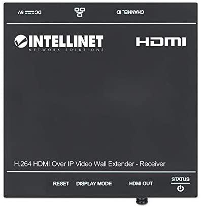 System przekazu sygnału AV Intellinet Network Solutions Intellinet 208345, 1920 x 1080 pikselių, AV receiver, 500 m, Juodas, HDCP