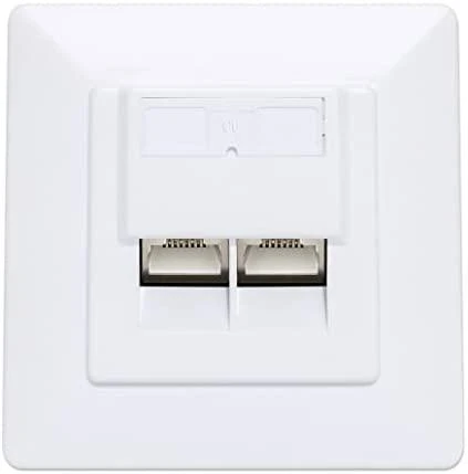 Intellinet Lizdas įleidžiamas 2x RJ45 Cat6a STP balta
