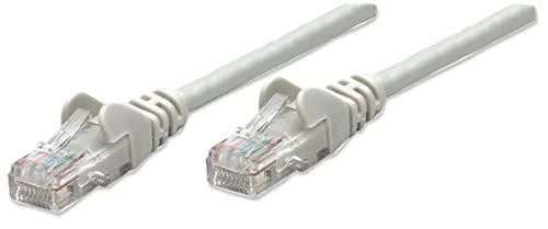 Intracom INTELLINET tinklo kabelis Cat6 U/UTP 10 m pilkas 33 pėd. RJ-45 Vyriški / RJ-45 Vyriški Paauksuoti kontaktai Polibag