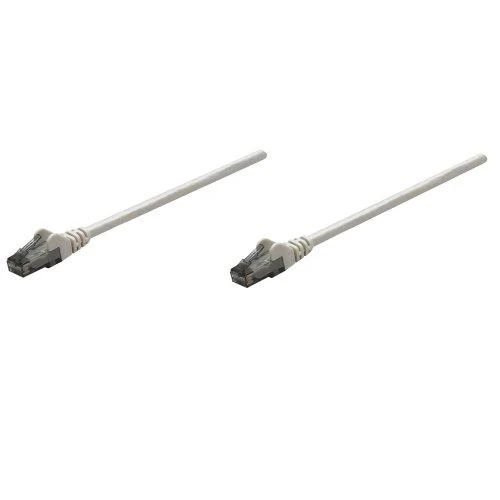 Intracom INTELLINET tinklo kabelis Cat6 U/UTP 20m 70ft. Pilki RJ-45 Vyriški / RJ-45 Vyriški Paauksuoti kontaktai Polimaišas