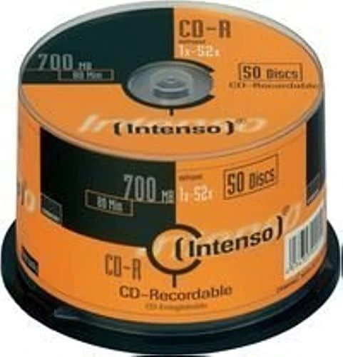 INTENSO 1001125 CD-R Intenso [ torto dėžutė 50 | 700 MB | 52x ]