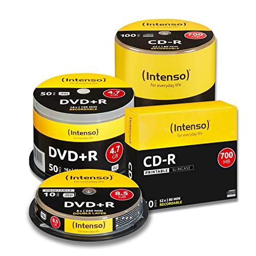 1x50 Intenso CD-R 80 / 700 MB 52x greitis, galima spausdinti, scr. res.