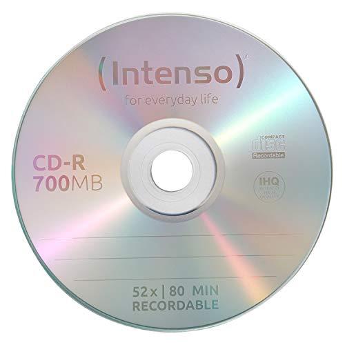 1x50 Intenso CD-R 80 / 700 MB 52x greitis, galima spausdinti, scr. res.