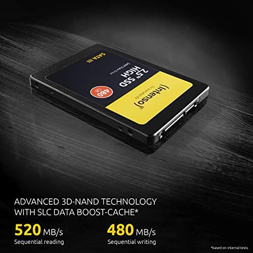 INTENSO 3813430 SSD Intenso 120GB SATA3 High 2.5, 520/500MBs, Atsparus smūgiams, Mažos galios
