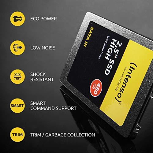 INTENSO 3813430 SSD Intenso 120GB SATA3 High 2.5, 520/500MBs, Atsparus smūgiams, Mažos galios