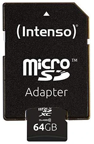 Atminties kortelė Karta Intenso Micro SDXC 64 GB Class 10 (3413490)