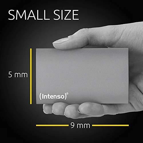 Kietasis diskas „Intenso“ išorinis nešiojamasis SSD 1,8 colio 512 GB, „Premium Edition“, USB 3.0, antracitas